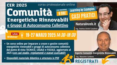 Corso comunità energetica rinnovabili 2025